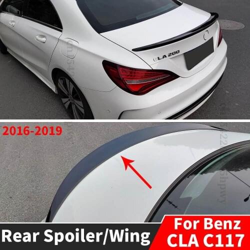 Roof Rear Spoiler Wing Tail Air Deflector Trim Tuning Splitter Diffuser Body Kit For Mercedes Benz CLA C117 2016 2017 2018 2019