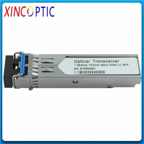1.25G 1310nm 40km LC SFP,1.25Gb/s 40Km,1310nm,LC Duplex SFP Transceiver,Singlemode,Dual Fiber,DDM,40KM LC Fiber Optic Module