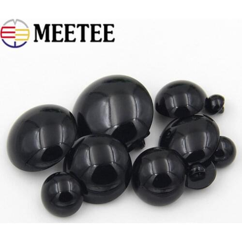 100pcs Meetee 8-34mm Mushroom Plastic Buttons Resin Shank Buckle for Sewing Animal Eyes Garment Child Clothing Accessories C7-1