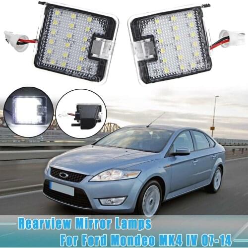2 LED SMD side mirror puddle lights and rearview mirror lightsfor ford for Mondeo MK4 IV 2007 2008 2009 2010 2011 2012 2013 2014