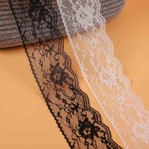 200yards Wholesale Beautiful Handicrafts Embroidered Net Lace Trim Ribbon-Lace wide 7cm