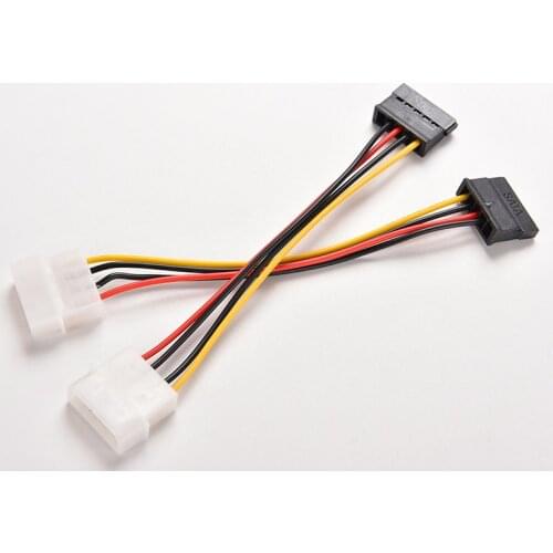 3PCS IDE to Serial ATA SATA Hard Drive Power Adapter Cable IDE to SATA Power Cable extenders
