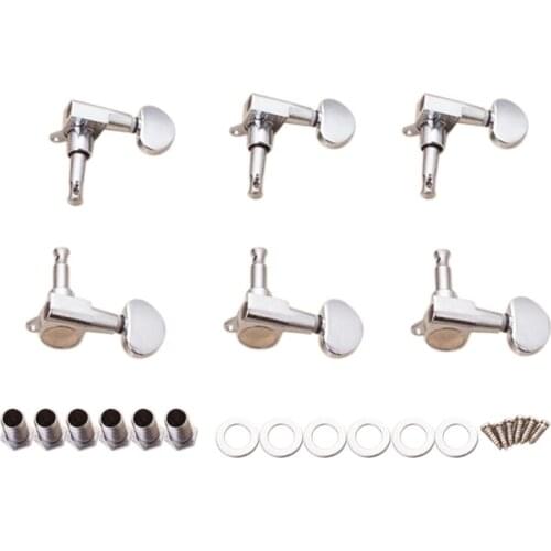 6PCS Guitar Machine Heads Knobs Guitar String Tuning Pegs Machine Head Tuners for Electric or Acoustic Guitar