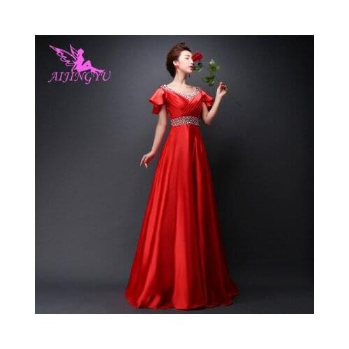 AIJINGYU 2021 Sexy Red Evening Dress Party Gown Women Elegant Formal Special Occasion Dresses Fashion Ball Gowns FS438
