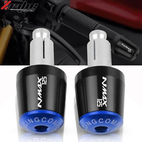 Motorcycle Accessories 7/8" 22MM Handlebar Hand Grips Handle Bar End Cap For YAMAHA NMAX 155 NMAX155 NMAX 125 NMAX125 2015-2017