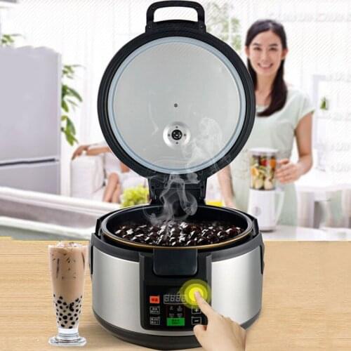 Tapioca Pearls Boiling Machine 220V/110V Bubble Tea Cooking Pot Automatic Pearl Cooker Milk Tea Sago Cook Pot Boiler ANS-886C EF