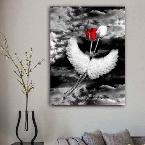 DIY colorings pictures by numbers with roses picture drawing Relief painting by numbers framed Home