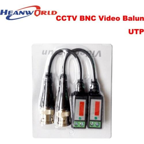 Heanworld UTP,cctv BNC video Balun cctv camera Transceivers CCTV spare parts video balum for camera and DVR
