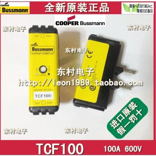 US imports TCF100 100A 600V Cooper Bussmann fuse slow -blow fuse delay