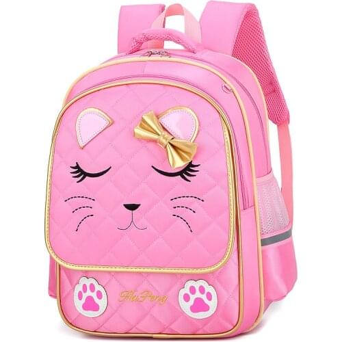 Cute Cat Princess Backpacks School Bags For Teenagers girls backpack travel bags kids schoolbags book bags mochila escolar