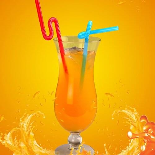 50pcs Multicolor Disposable Drinking Straws Home Bar Restaurant Party Cocktail Drink Straw Beach Party Portable Drink Tools