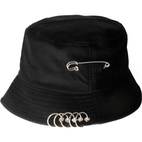Fashion women Cap Iron Hoop Unisex Folding Sunhat Outdoor Cap Sun Protection Bucket Hat Iron Hoop Cap Sun Bucket Hat women