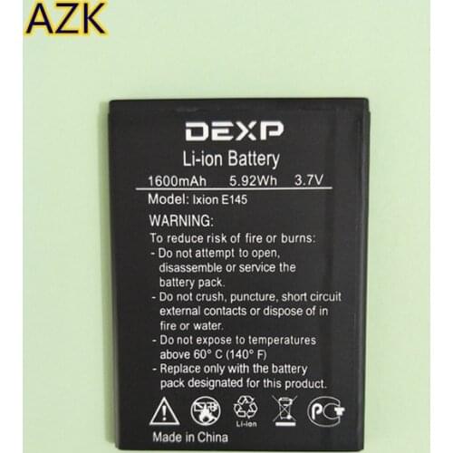 New 3.7V 1600mAh IXION E145 Battery for DEXP IXION E145 EVO SE Phone battery