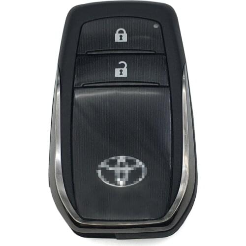 Original Factory Keyless Entry 2 Button 433 Mhz 8A Chip Remote Smart Car Key Cover For Toyota Hilux 2015 - 2017 Without Blade
