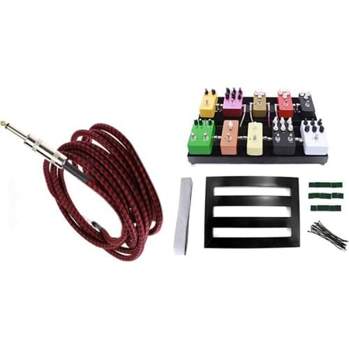 1 Set Guitar Effect Pedalboard Effects Pedal Board & 1 Pcs 1 Meters Guitar Cable Audio Male to Male Cable