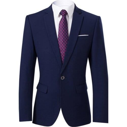 Blazer men formal New Male suit jacket Masculino 2020 Korean slim fit Bussiness Casual Men fashion trend dress jacket