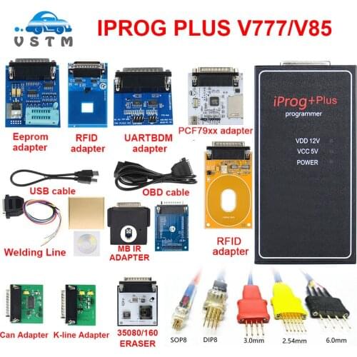2021 Iprog plus + V85/777 key Programmer Support IMMO Mileage Correction Airbag Reset Till Year 2020 Replace Carprog/Digiprog
