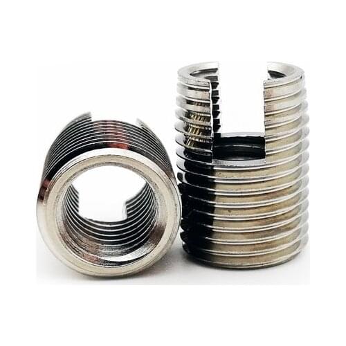 Self-Tapping Inserts M2 M2.5 M3 M4 M5 M6 M8 M10 M12 threaded insert Metal thread repair kit Stainless Steel helicoil rosca
