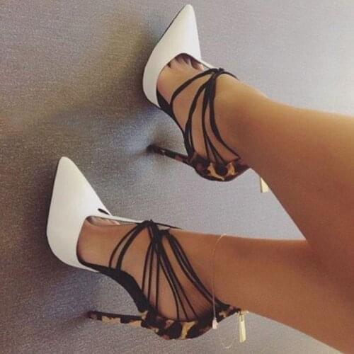 SHOFOO shoes,Beautiful fashionable womens shoes, color matching, about 12 cm high-heeled womens shoes, pointed toe pumps