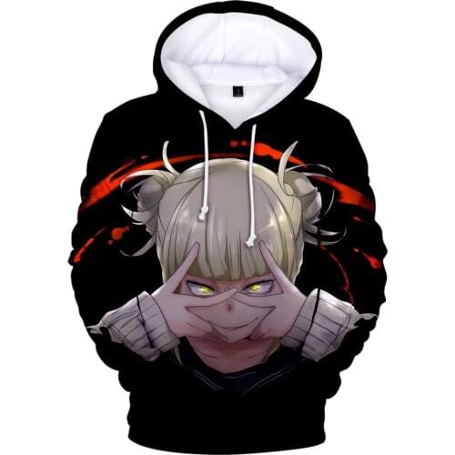 Himiko Toga Hoodie for Men Women Kids Hooded Sweatshirt Clothes Anime Boku No Hero Academia My Hero Academy Child Boy Girl
