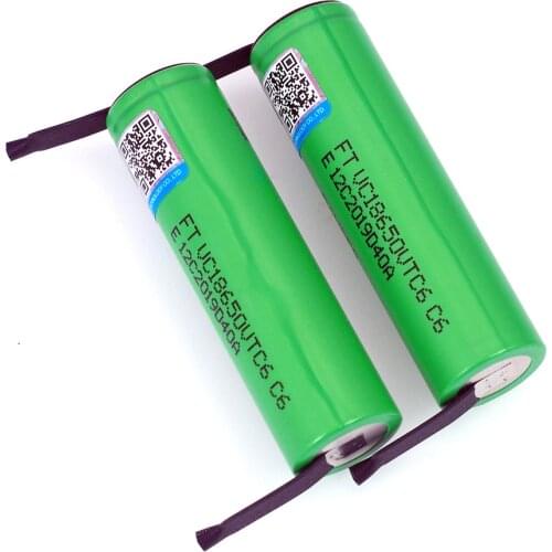 VariCore VTC6 3.7V 3000 mAh 18650 Li-ion Rechargeable Battery 30A Discharge VC18650VTC6 batteries + DIY Nickel Sheets