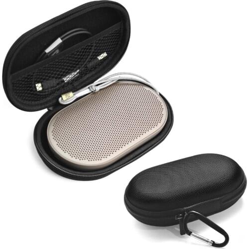 PU Carry Protective Speaker Box Pouch Cover Bag Case For B&O PLAY by Bang & Olufsen Beoplay P2 Bluetooth Speaker Fit for Cords