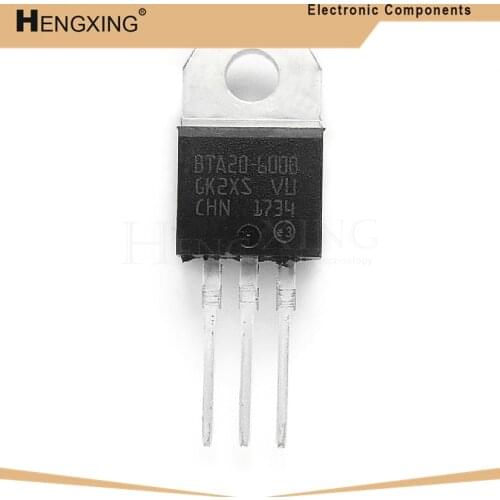 10piece BTA20-600B BTA20 BTA20-600 Triacs 20 Amp 600 Volt TO-220 new original In Stock