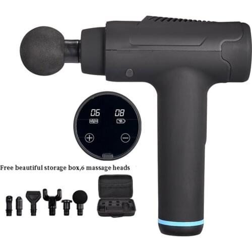 20 Speed LCD Display Massage Gun Touch Screen Deep Tissue Percussion Muscle Massager Relief Body Massager Fascia Gun