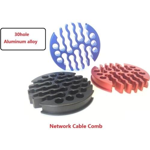 30holes Network cable management cable comb router network cabinet machine room wiring tools for category 5/6 network cable
