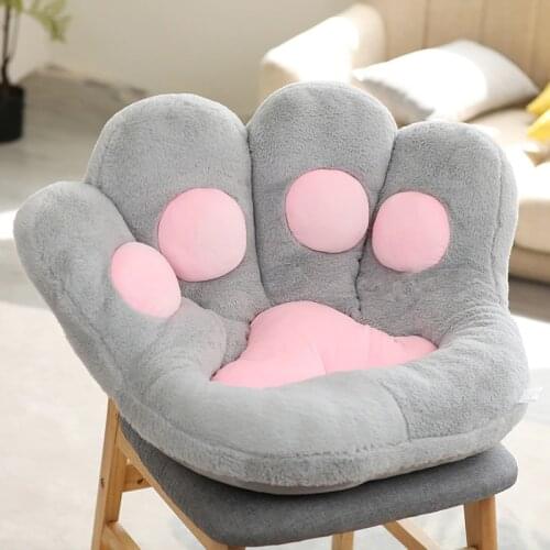 60/70CM New Style Lovely Bear Paw Stuffed Pillow Kawaii Soft Sofa Chair Cushion Floor Mat Baby Sleeping Toys INS Home Decor