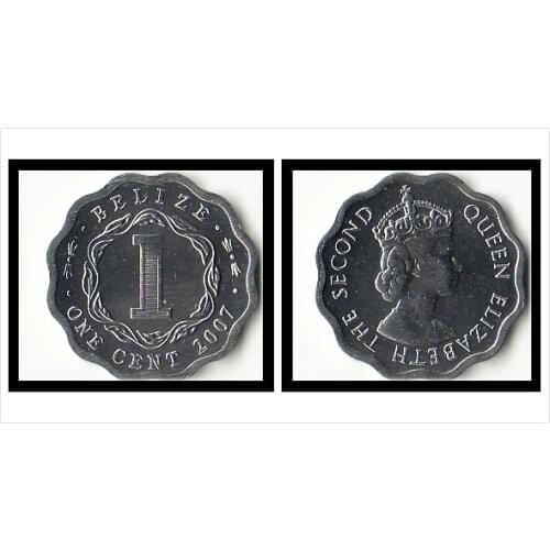 Belize 1 Cent America Coins Decor New Original Coin UNC Commemorative Edition 100% Real