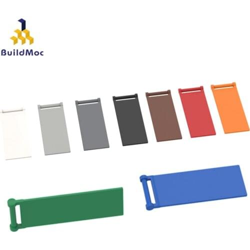BuildMOC Compatible Assembles Particles 30292 3x8 flag Building Blocks Parts DIY Educational