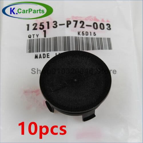 10PCS OEM 12513P72003 Black Cylinder Head Rear Cam Plug with Seal for Honda CR-V CR-Z Civic Fit for Acura Integra