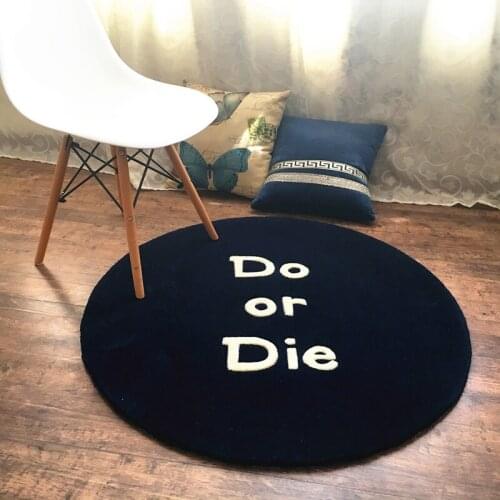 Do Or Die trend personality circular carpet living room bedroom thick rug table computer chair tapete sofa basket study carpet