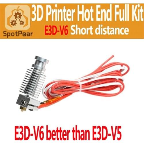 E3D-V6 Short distanceHot End Full Kit Prusa i3 3d printer extruder parts accessories e3d v6 print head nozzle 02-0.5mm