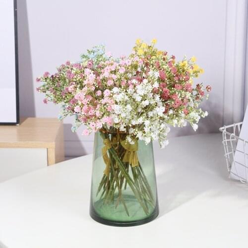 Artificial Flowers Gypsophila Paniculata Bride Holding Fake Flower Home Wedding Decoration Accessories DIY Home Decore