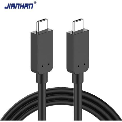 JianHan 3.1 USB Type C Cable Fast Charging USB-C to Type-C Data Charger Cable for Xiaomi 4C Nexus 5X 6P OnePlus 2 Zuk Z2 USB C