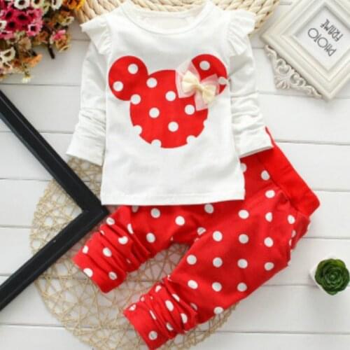 Girls Clothing Sets 2020 Winter Girls Clothes Set T-shirt+pants 2 Pcs Kids Clothes Girl Sport Suit Children Clothes 3M-24M
