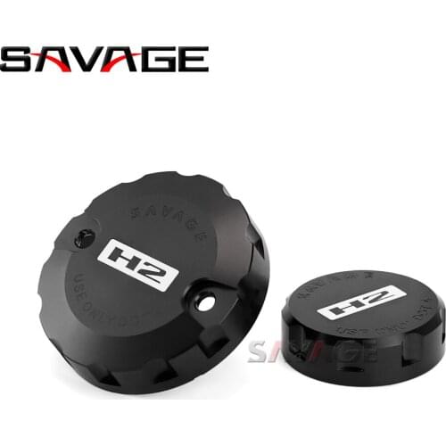 CNC Front Brake Clutch Reservoir Cover For KAWASAKI H2 H2R H2SX SX NINJA 2018-2020 Motorcycle Accessories Oil Fluid Cylinder Cap