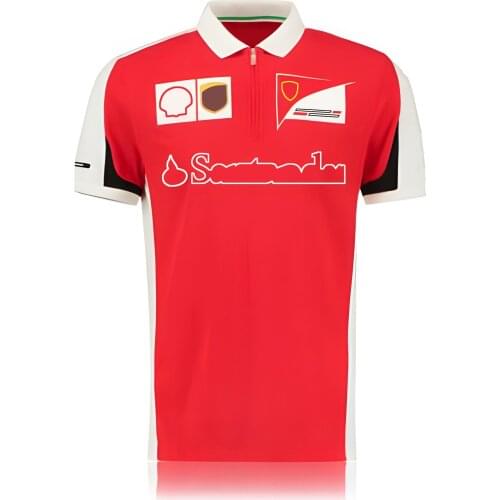 2021 summer F1 Formula One work racing suit car logo custom team short-sleeved T-shirt car fans quick-drying short-sleeved round