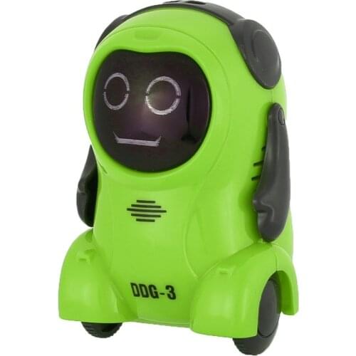 Mini Pocket Voice Recording RC Robot Intelligent Smart RC Robot Recorder Arm Wheeling 360 Rotating RC Toys for Kids Gifts