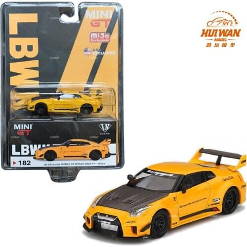 MINI GT1:64 LBWK Nissan skyline GTR 35 Ver 1 Diecast Collection of Simulation Alloy Car Model Children Toys