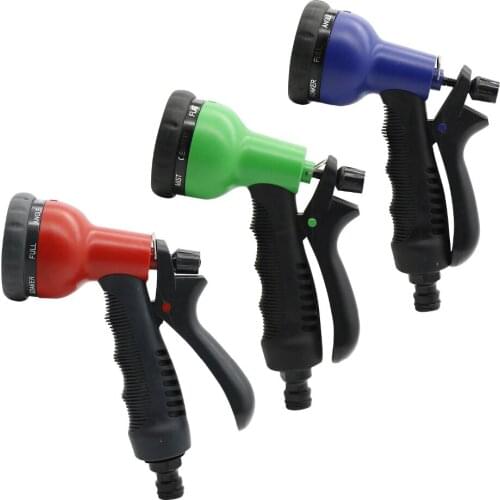 Garden Pressure Washer 8 Pattern Hose Nozzle Mutifunctional Car Wash Cleaning Watering Lawn and Garden Sprinkle 1 Pc