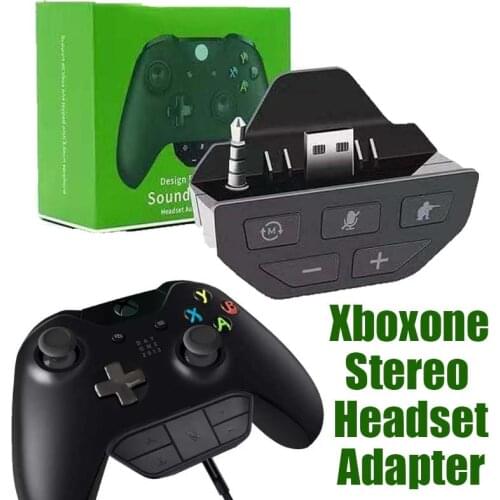 New Version Handle Stereo Headset Adapter For Microsoft Xbox One 3.5mm Headphone Converter Controller Wireless Audio Adapters