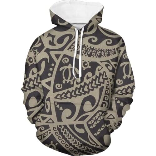New Designer Custom Made Sweatshirt Hoodies For Women Custom Polynesian Print Ladies Washed Hoodie Cheap Hoodies