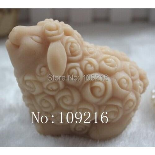 Wholesale!!!1pcs The Rose Goat (ZX85) Silicone Handmade Soap Mold Crafts DIY Mould
