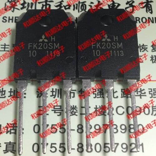 Original New 2pcs/ FK20SM-10 TO-3P 500V 20A