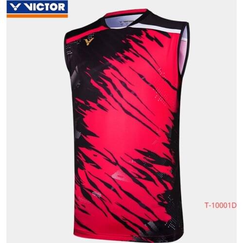 Original victor sleeveless badminton jersey sports clothing sportswear for national team T-10001