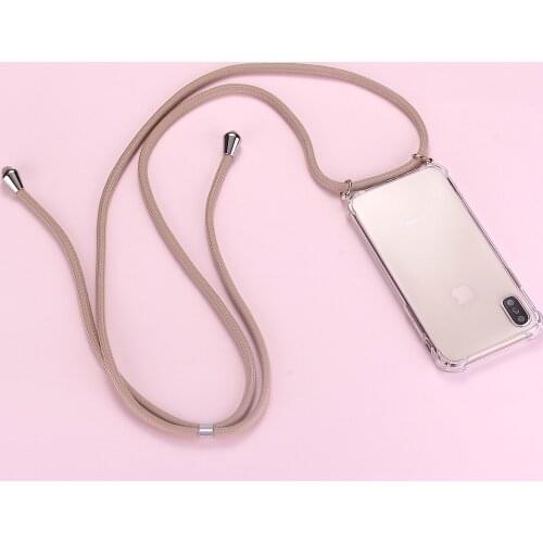 Strap Cord Chain Phone Tape Necklace Lanyard Mobile Phone Case for Carry Cover Case Hang iPhone 11 12 X XS Max XR 7Plus 8Plus