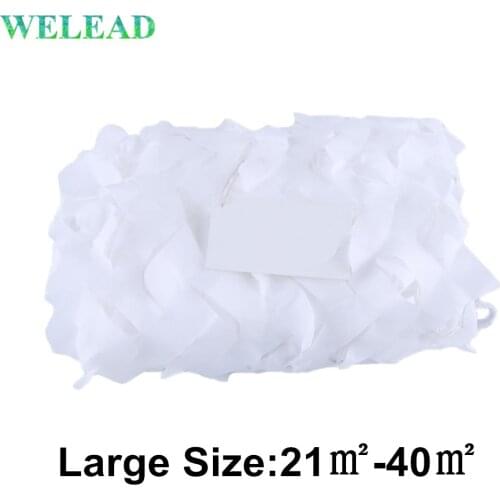 WELEAD White Reinforced Camouflage Nets Military for Garden Shade Awnings Pergola Large Size 3x7M 5x5M 4x6M 4x8M 4x9M 3x8M 3x9